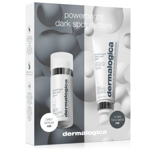 dermalogica powerbright dark spot system, contains powerbright dark spot serum and powerbright dark spot peel skincareme.co.uk